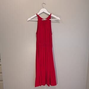 Kate Spade Katia Dress Knee length Red Crepe Waisted Sheath Date Night - Size 6